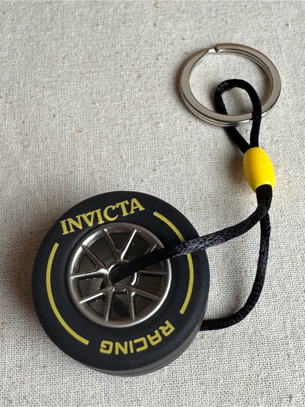 Invicta Racing Tire Keychain NWT